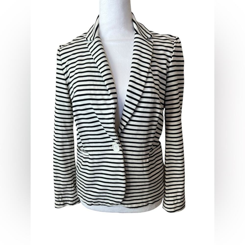 PHILOSOPHY REPUBLIC CLOTHING PETITE STRIPED BLAZER/JACKET - Picture 1 of 8